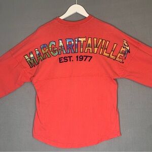 Margaritaville Spirit Jersey Women's Coral Top Size Small Jimmy Buffet
